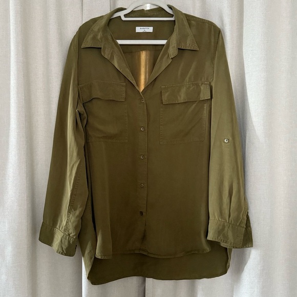 Babaton by Aritzia Fez Utility Shirt – Olive Green – XL - Picture 4 of 9